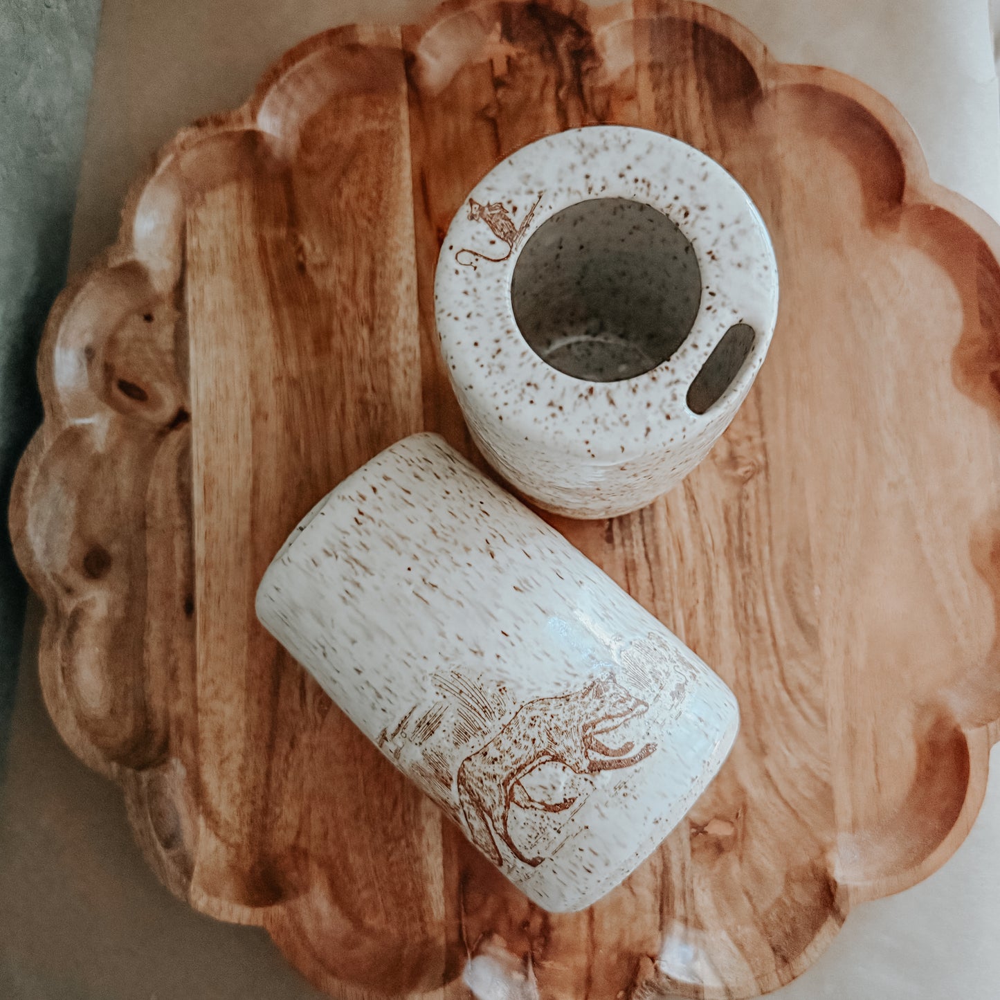 16oz Speckled Fox Travel Mug