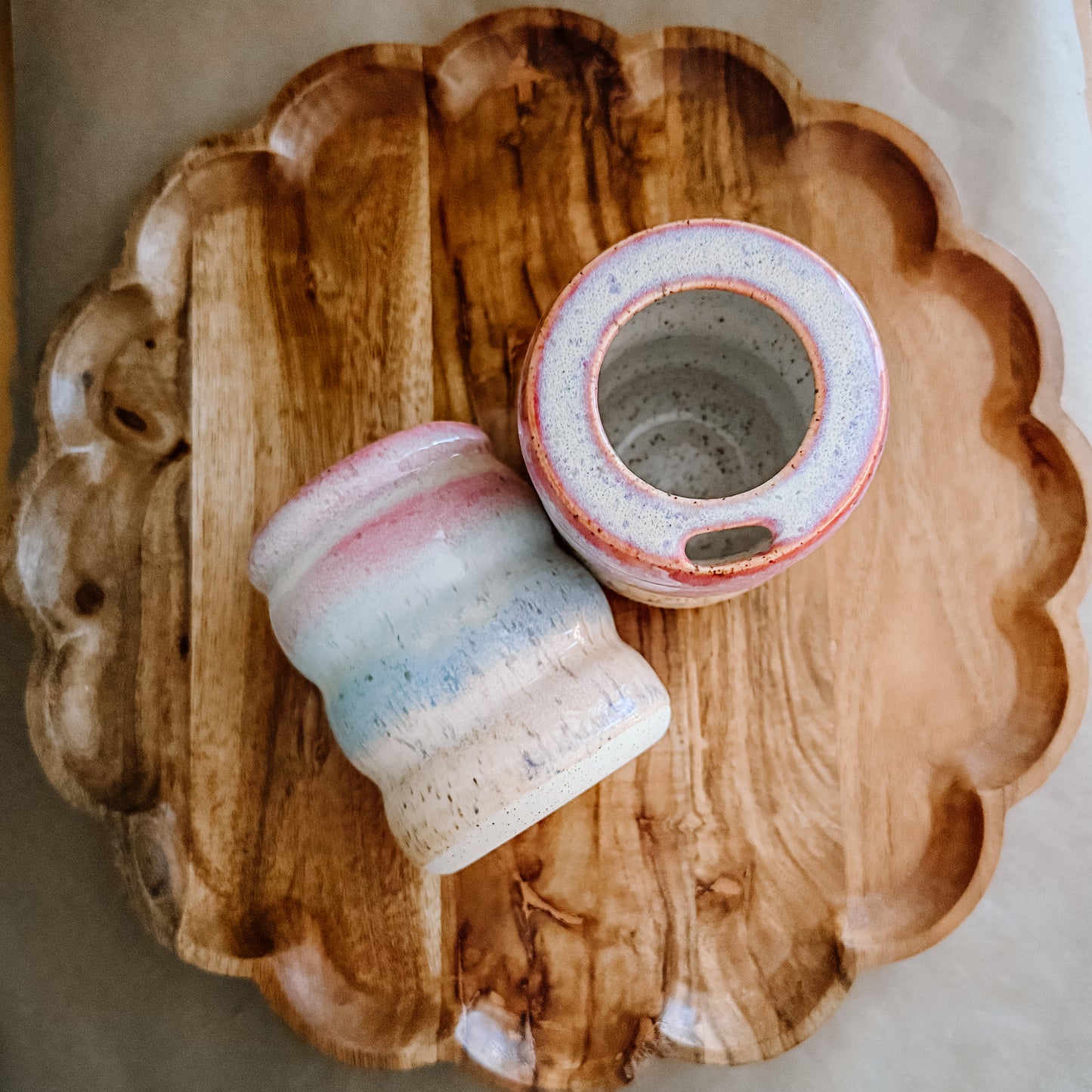 16oz Gradient Pink Bubble Tumbler