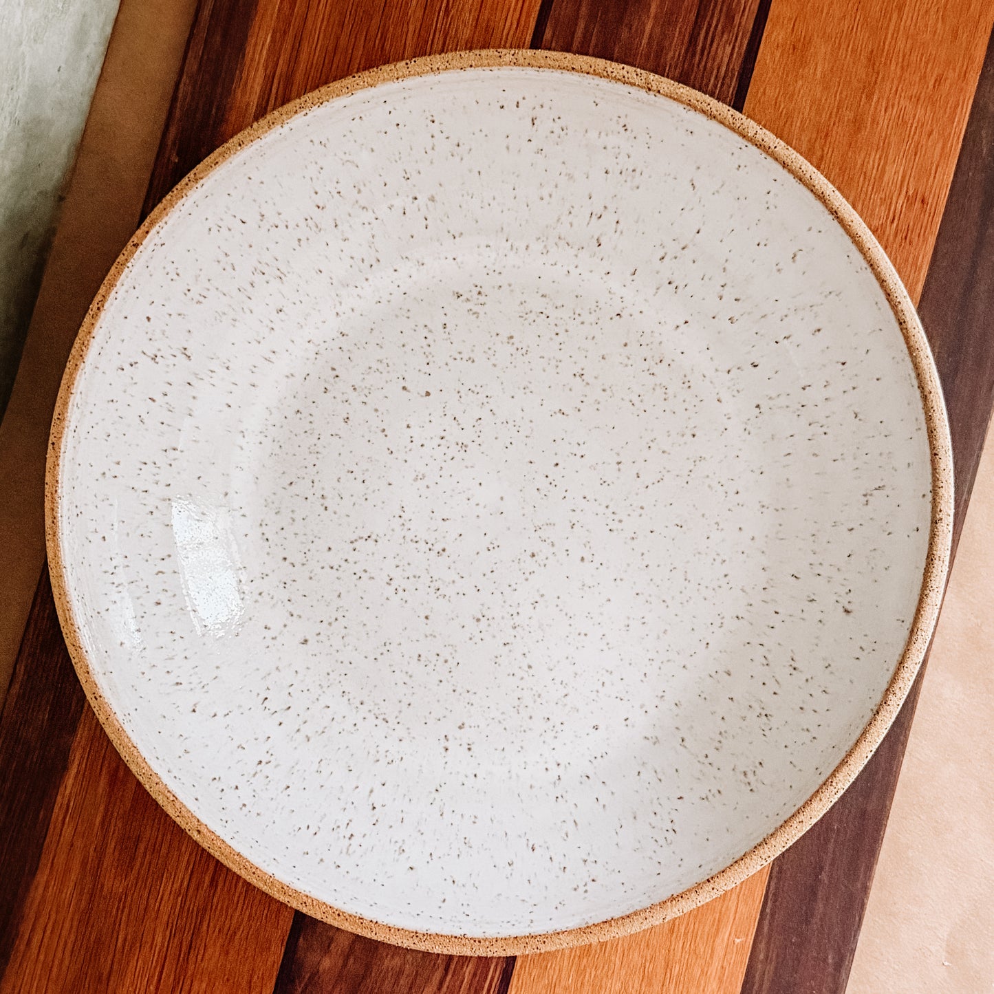 9" Speckled Cream Serving Bowl