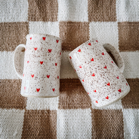12oz Speckled Heart Mug