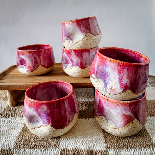 Raspberry Blush Speckled Tumbler