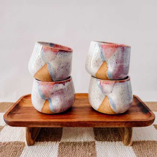 Criss Cross Pink Tumbler
