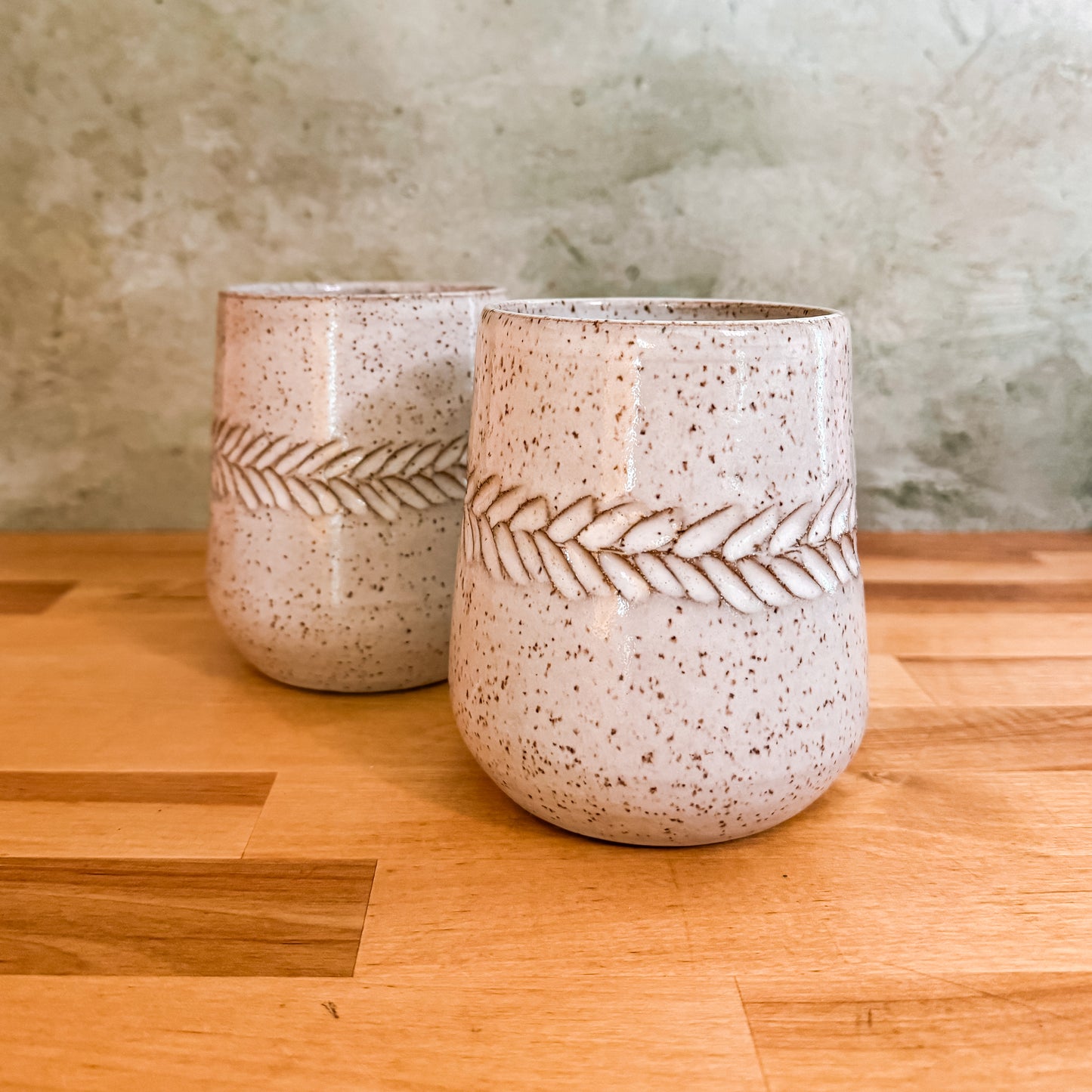 Speckled Feather Tumbler