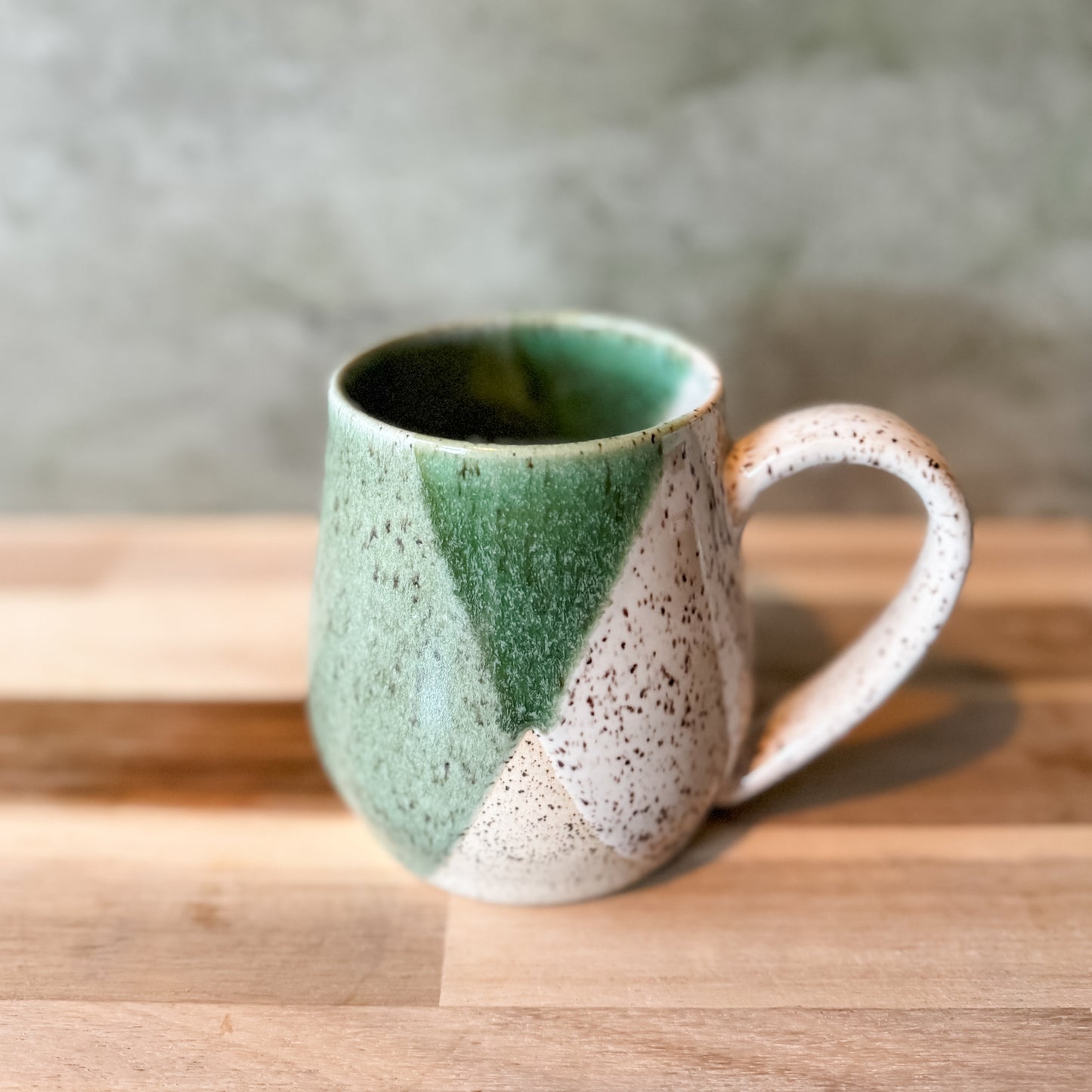 Speckled Mint & White Mug