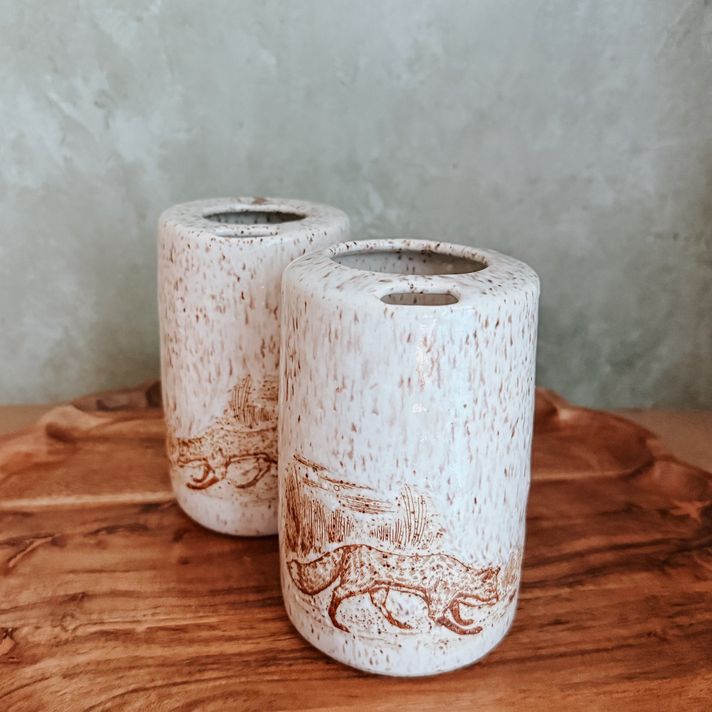 16oz Speckled Fox Travel Mug