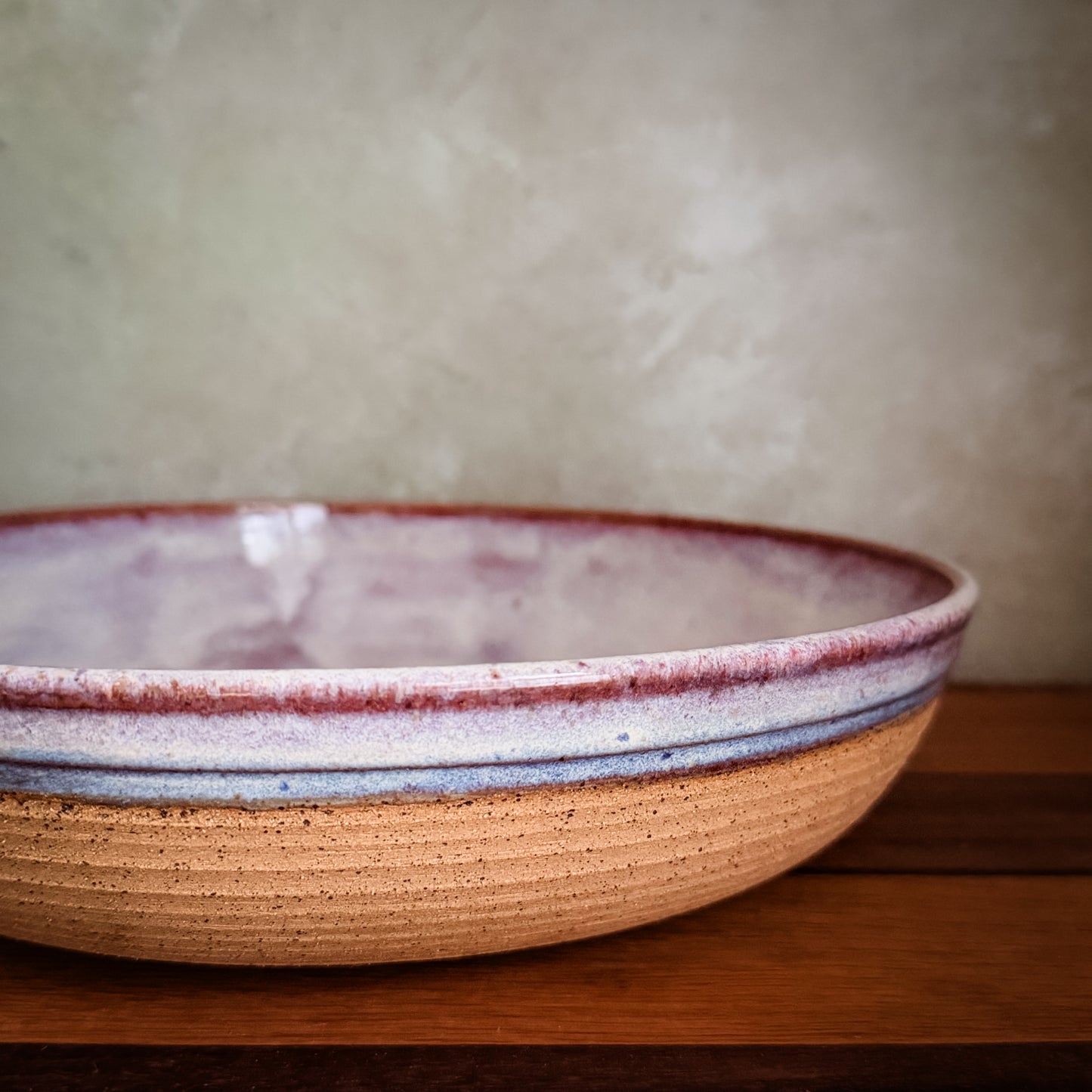 8" Cosmic Purple Shallow Serving Bowl