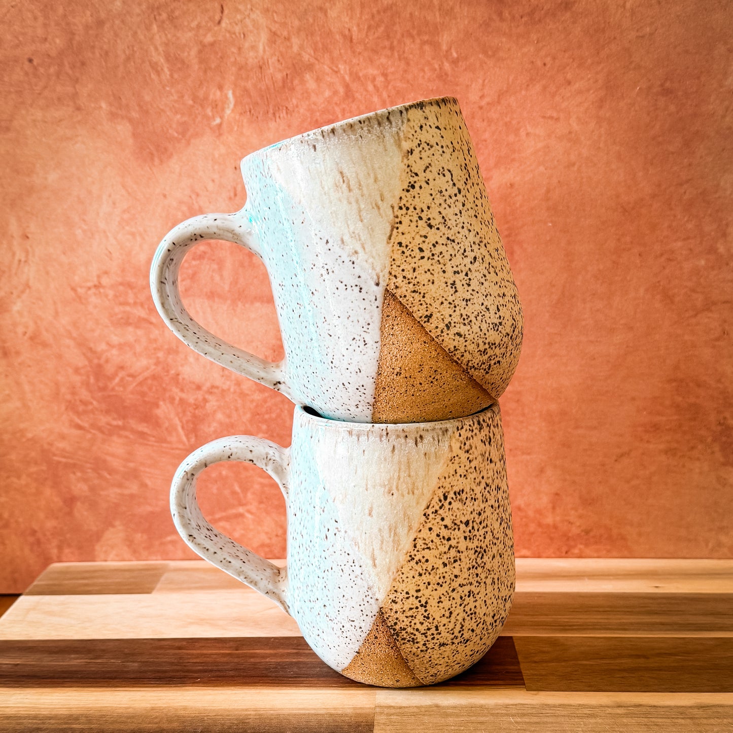 Speckled Yellow & White Mug