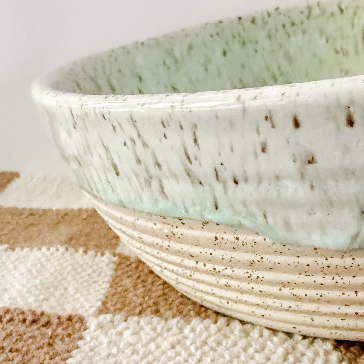 10.5" Speckled Mint Serving Bowl