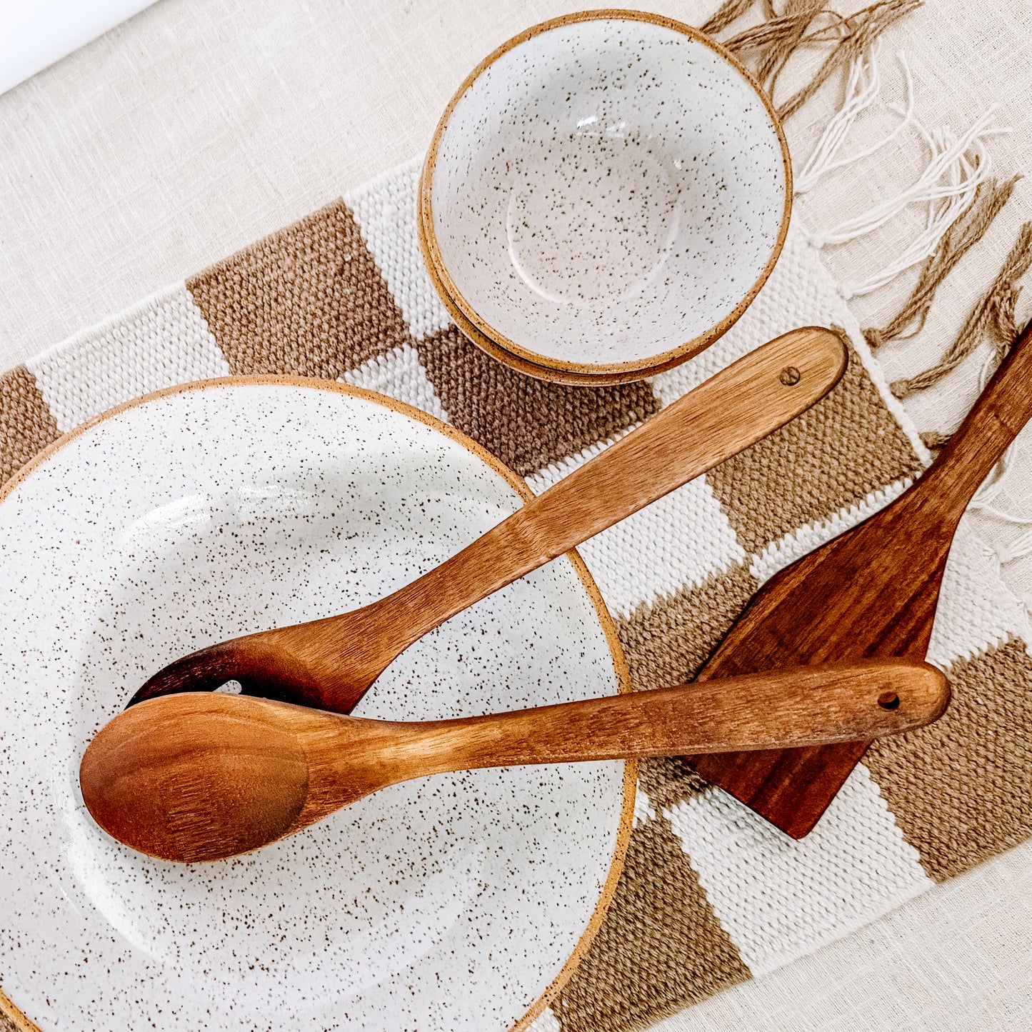 10.5" Speckled Raw Rim Serving Bowl