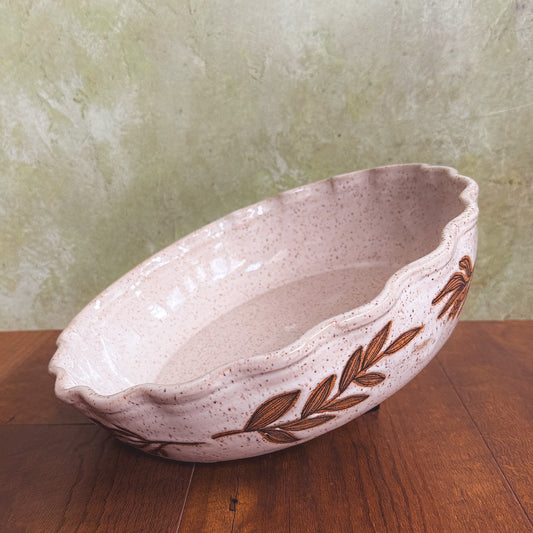 12" Speckled Wildflower Pie Dish