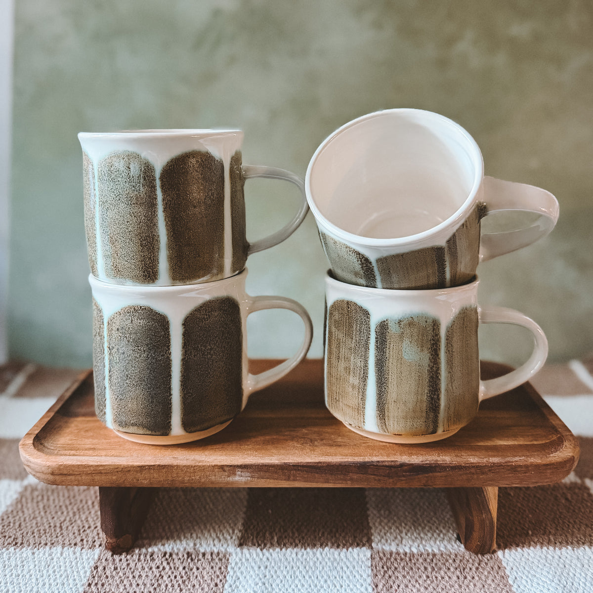 10oz Green Stripe Mug