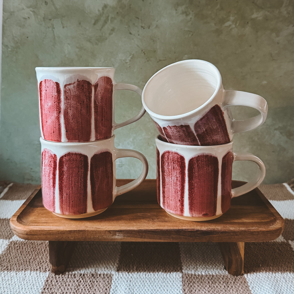 10oz Red Stripe Mug
