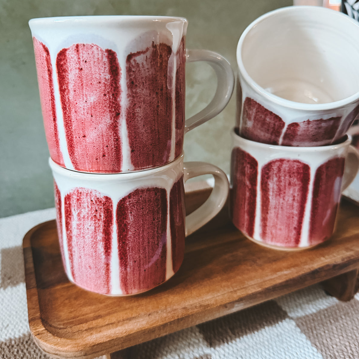 10oz Red Stripe Mug