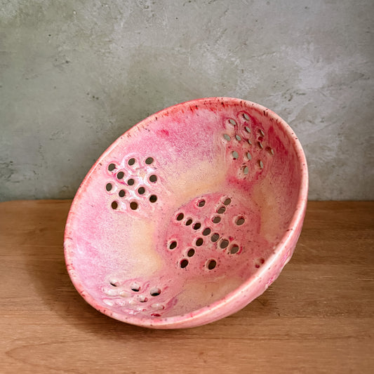 6" Bubble Gum Pink Berry Bowl