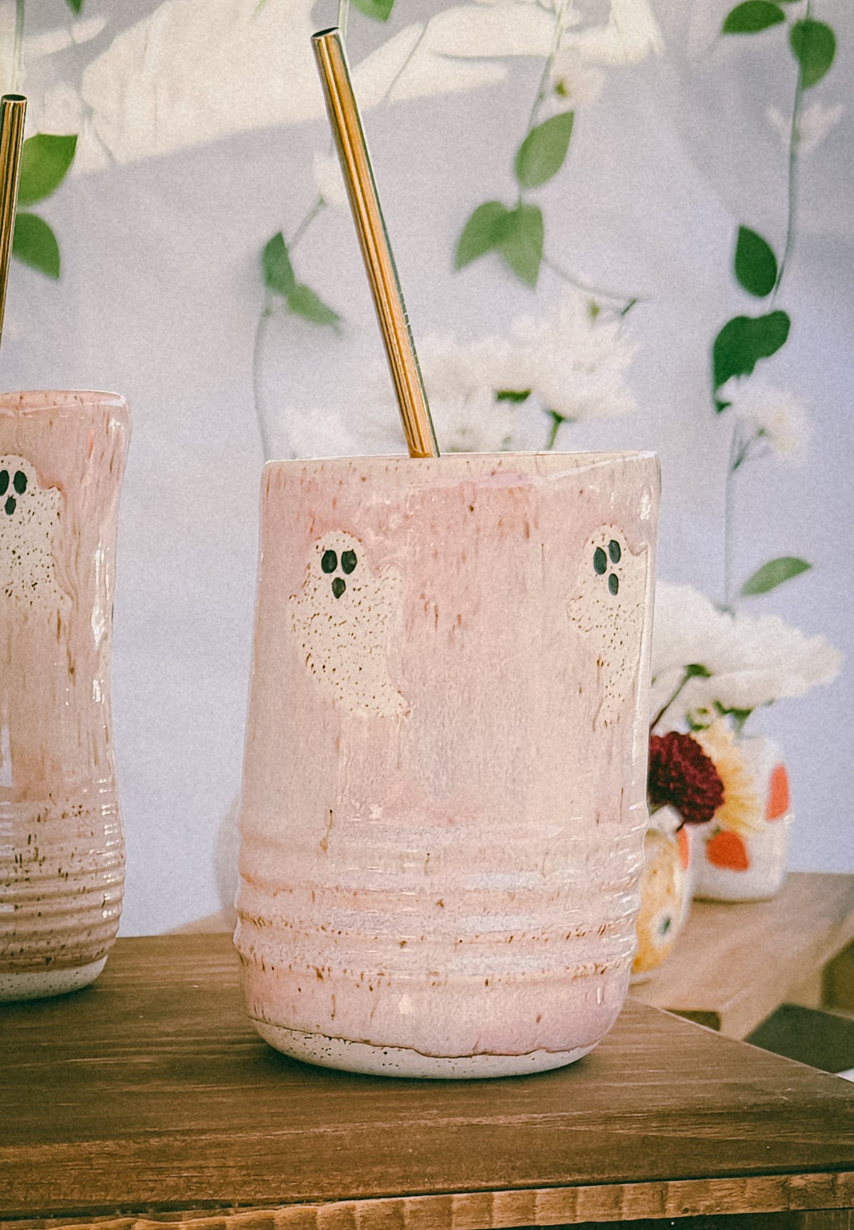 18oz Pink Ghostie To-Go Tumbler